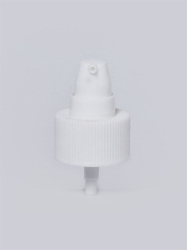 White PP Plastic 28-410 ribbed Skirt Treatment Pump